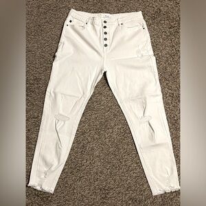 KanCan white distress jeans